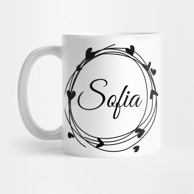 Sofia name cute design by BrightLightArts